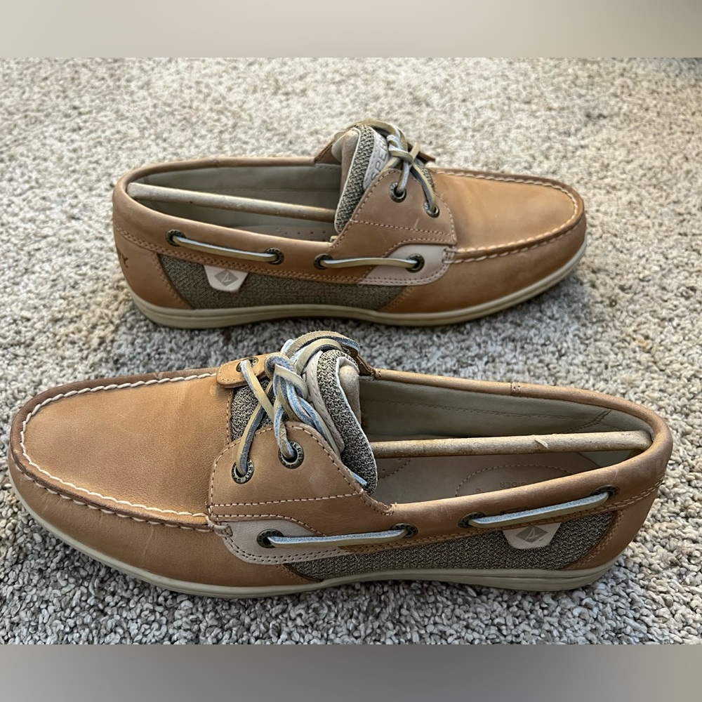 NWT Women’s Sperry Koifish boat shoe - 9 Linen Oat